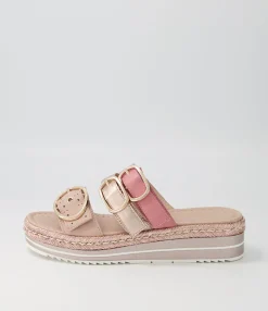 Shop Midas Shoes Abba Rose Multi Slides