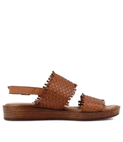 Cheap Midas Shoes Ahlia Tan Leather Sandals
