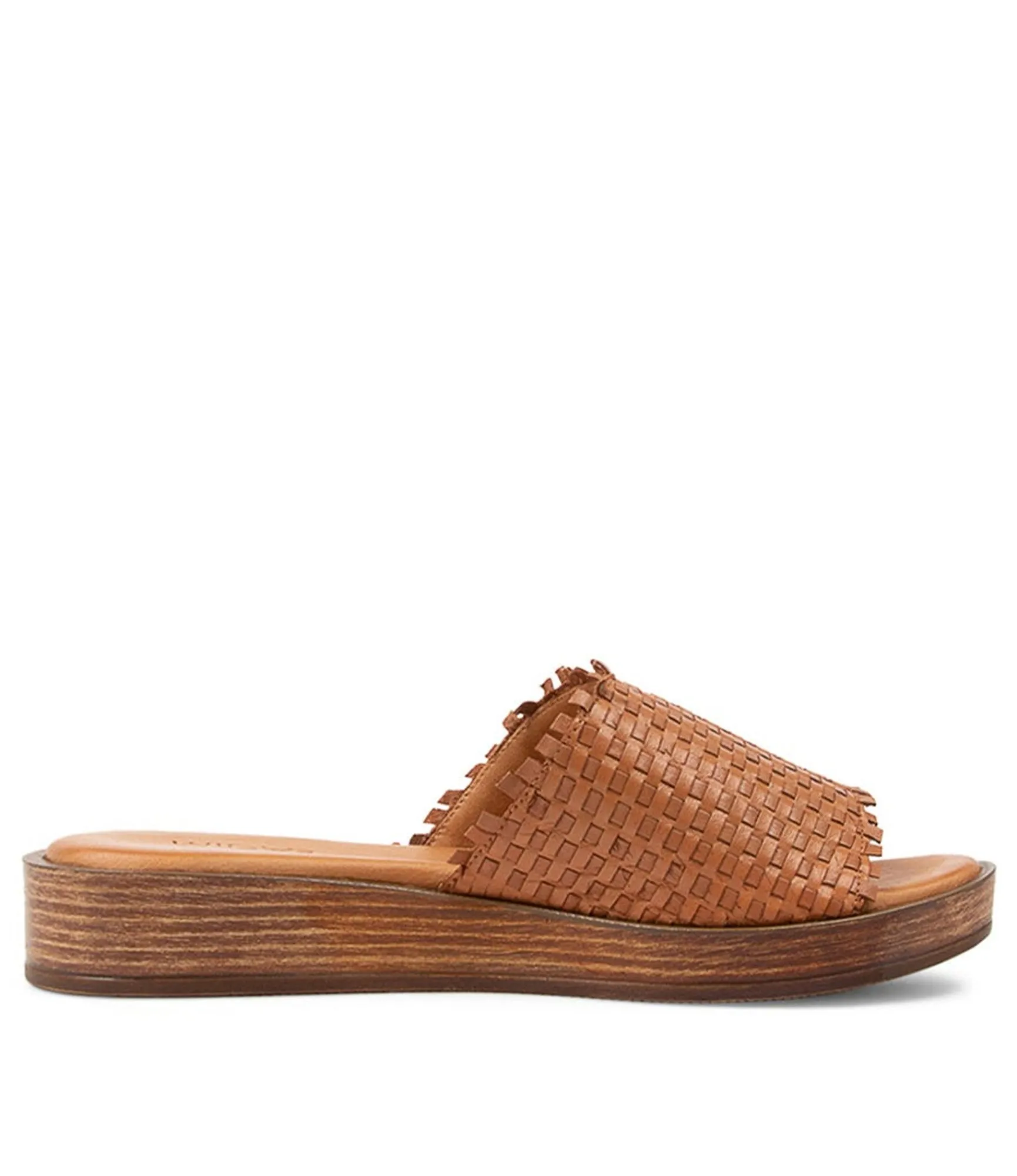 Outlet Midas Shoes Aibe Tan Leather Slides