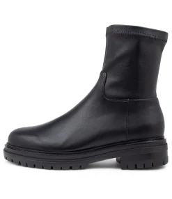 Best Midas Shoes Aila Black Stretch Ankle Boots
