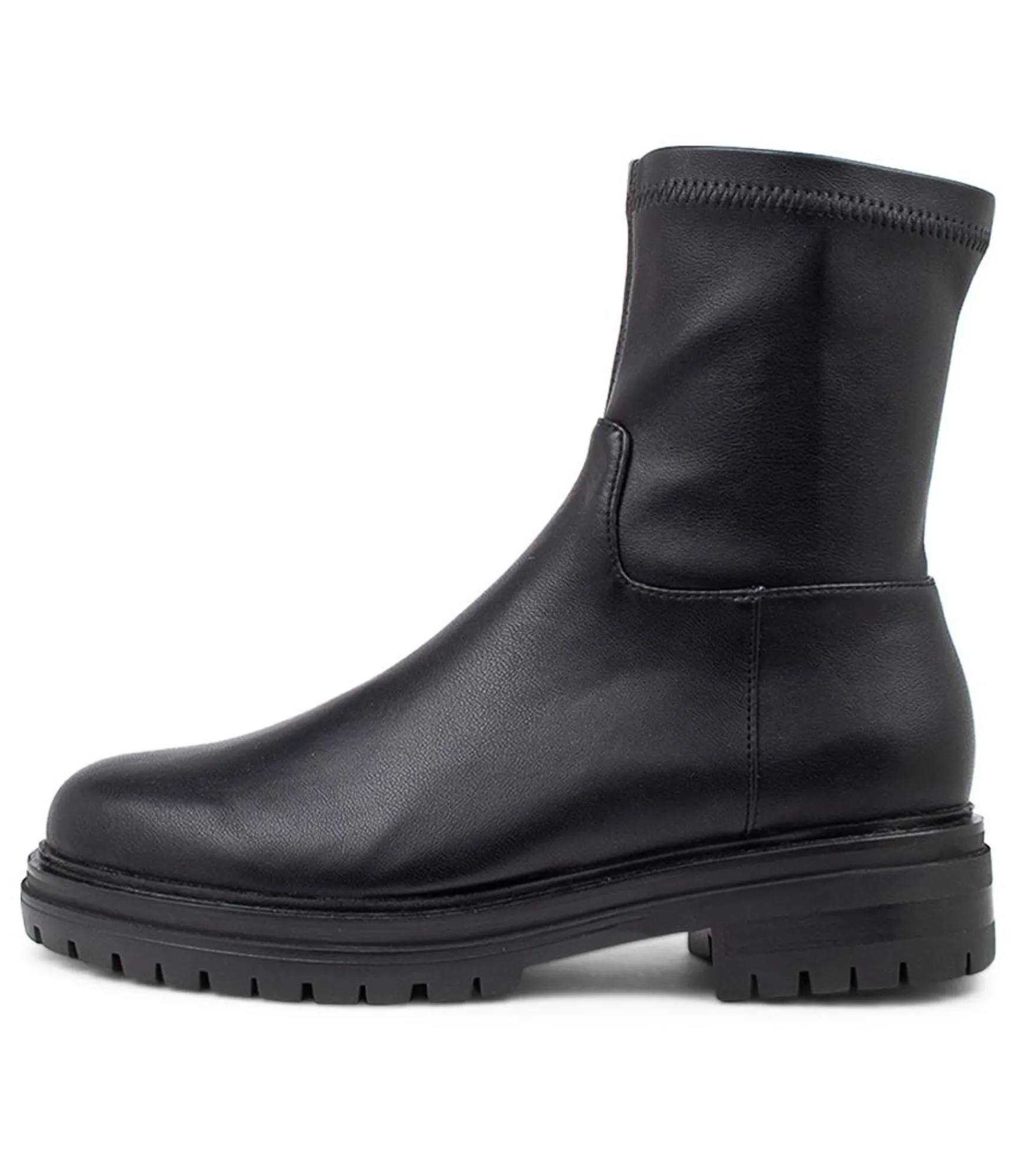 Best Midas Shoes Aila Black Stretch Ankle Boots