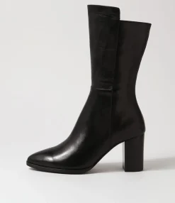 Clearance Midas Shoes Ainslee Black Leather Calf Boots