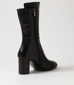 Clearance Midas Shoes Ainslee Black Leather Calf Boots