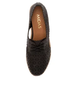 Cheap Midas Shoes Albay Black Leather