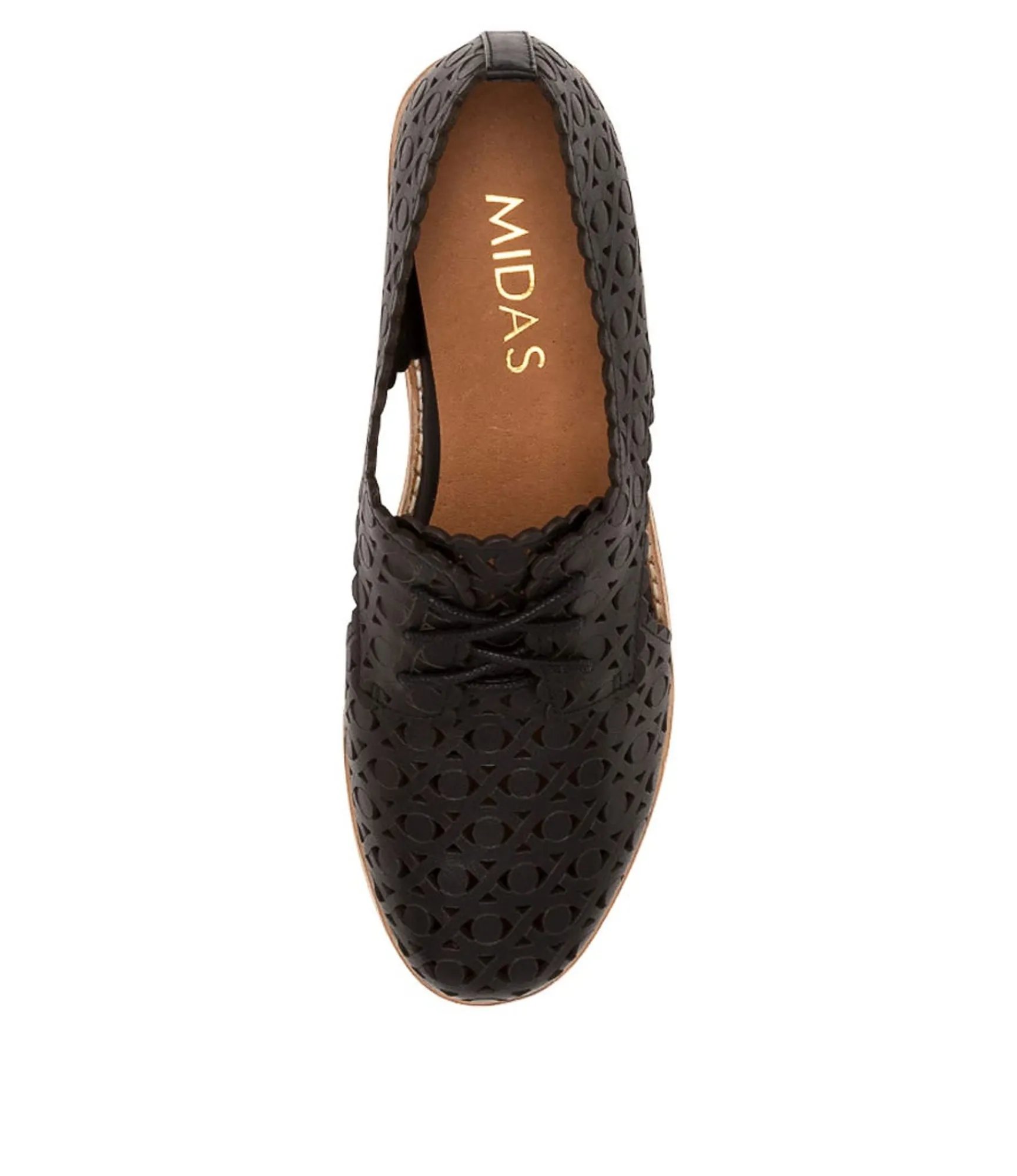 Cheap Midas Shoes Albay Black Leather