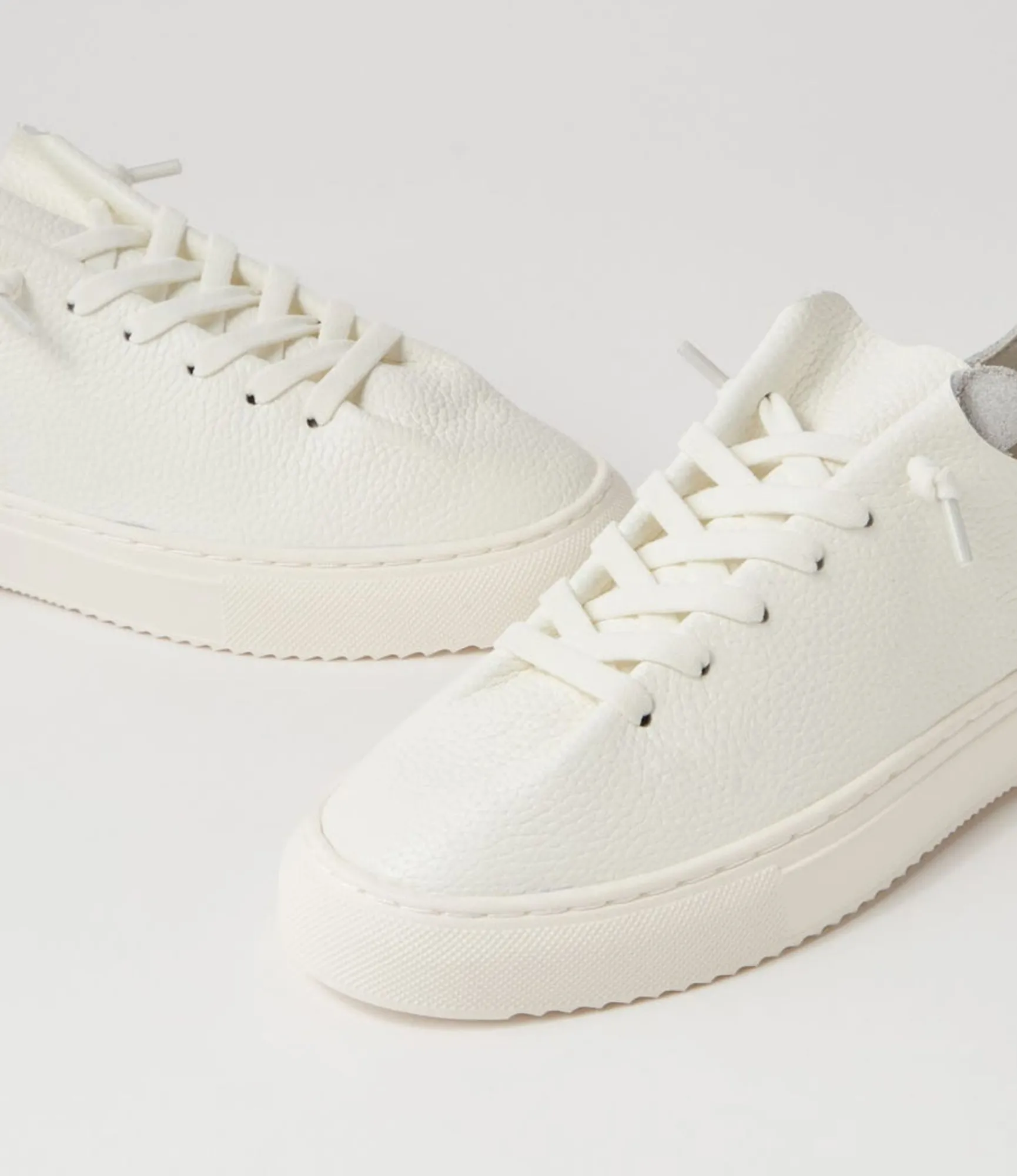 Cheap Midas Shoes Albi White Tumble Leather Sneakers