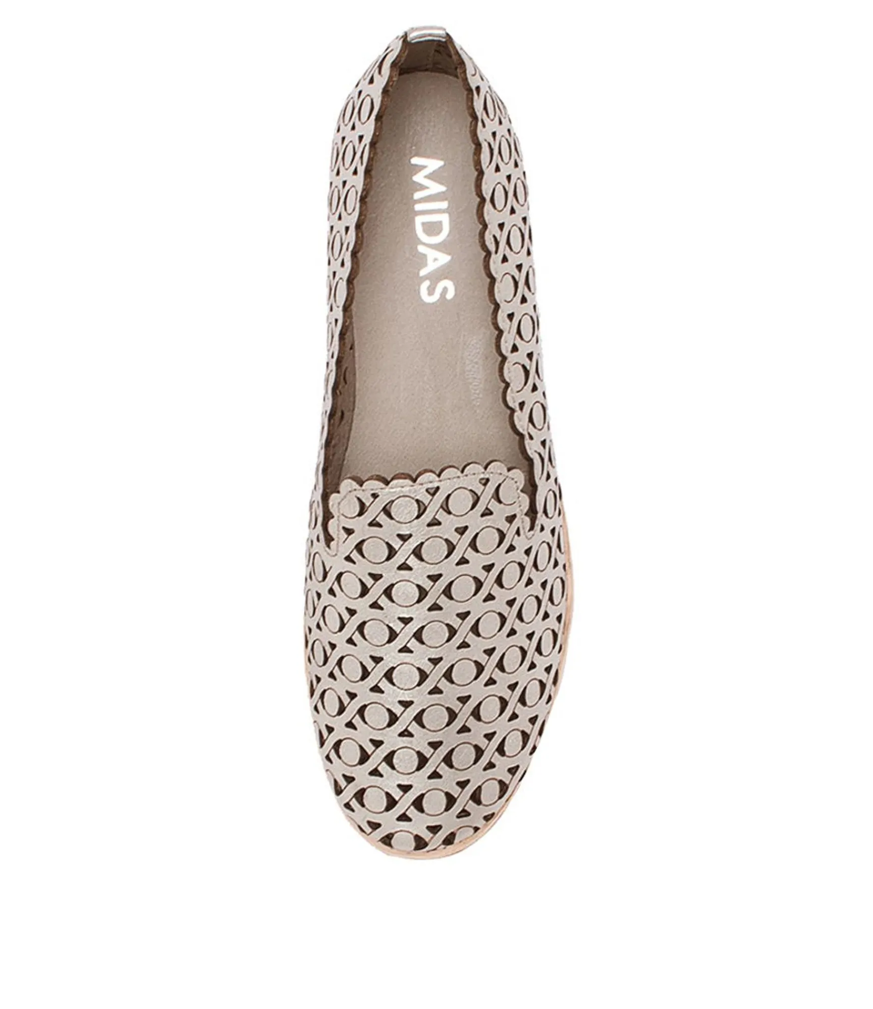 Cheap Midas Shoes Alder Argento Leather Loafers