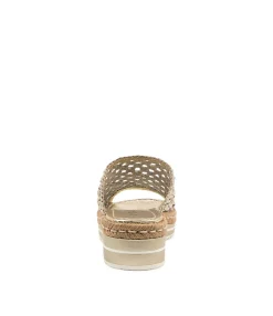Shop Midas Shoes Aldo Pale Gold Woven