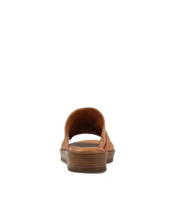 Online Midas Shoes Alio Tan Leather Slides