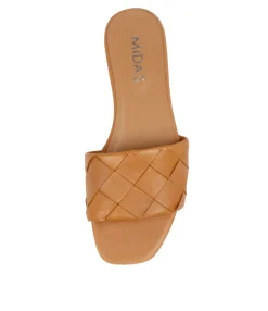 Fashion Midas Shoes Allday Dk Tan Leather