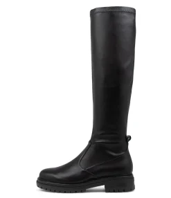 Cheap Midas Shoes Almi Black Knee High Boots