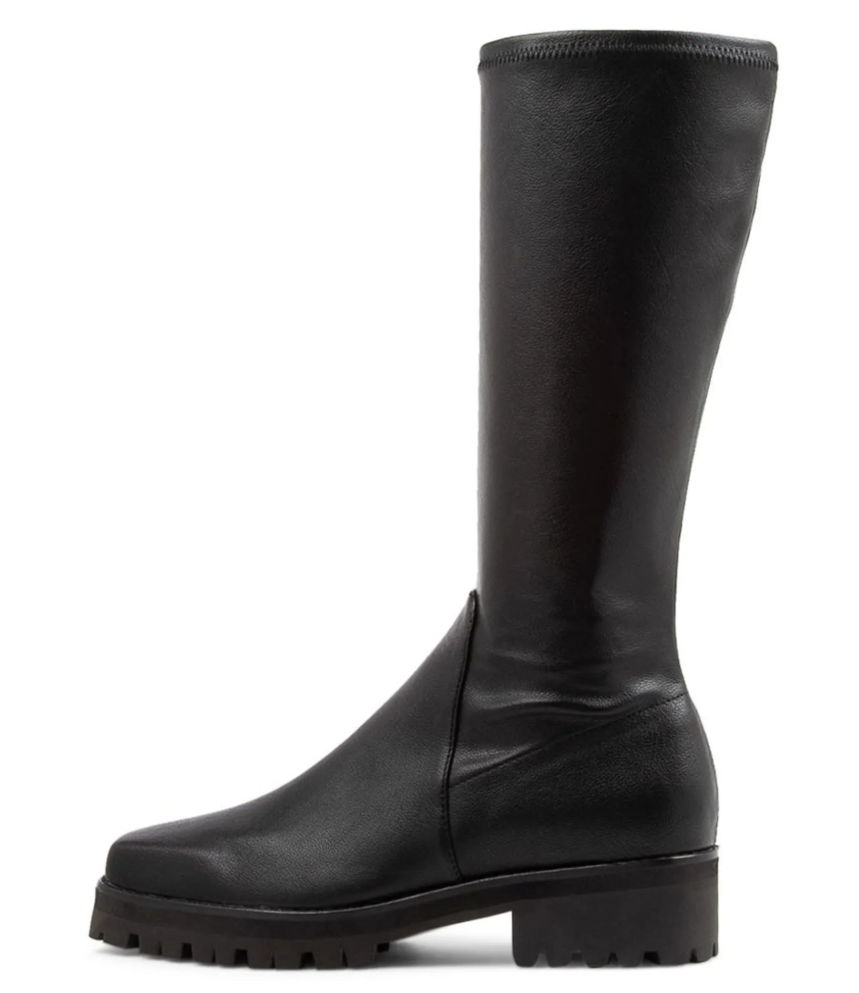 Best Midas Shoes Alust Black Stretch Knee High Boots