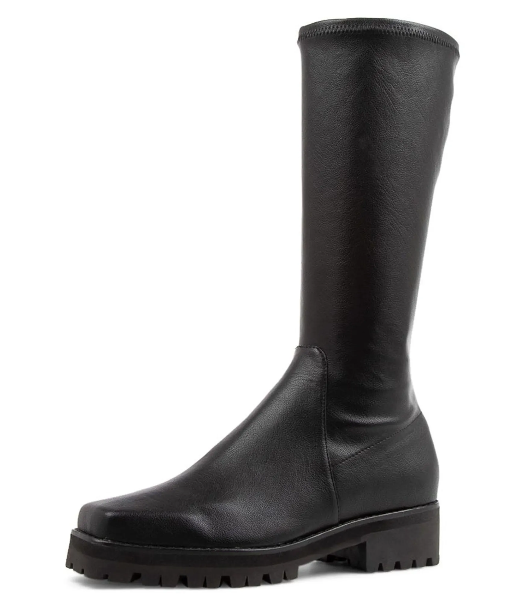 Best Midas Shoes Alust Black Stretch Knee High Boots