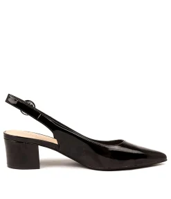 Sale Midas Shoes Amali Black Patent Lea