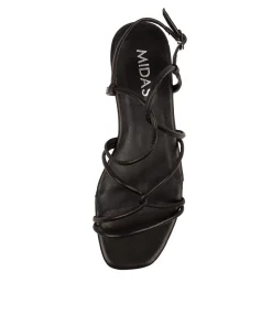 Fashion Midas Shoes Amari Black Leather