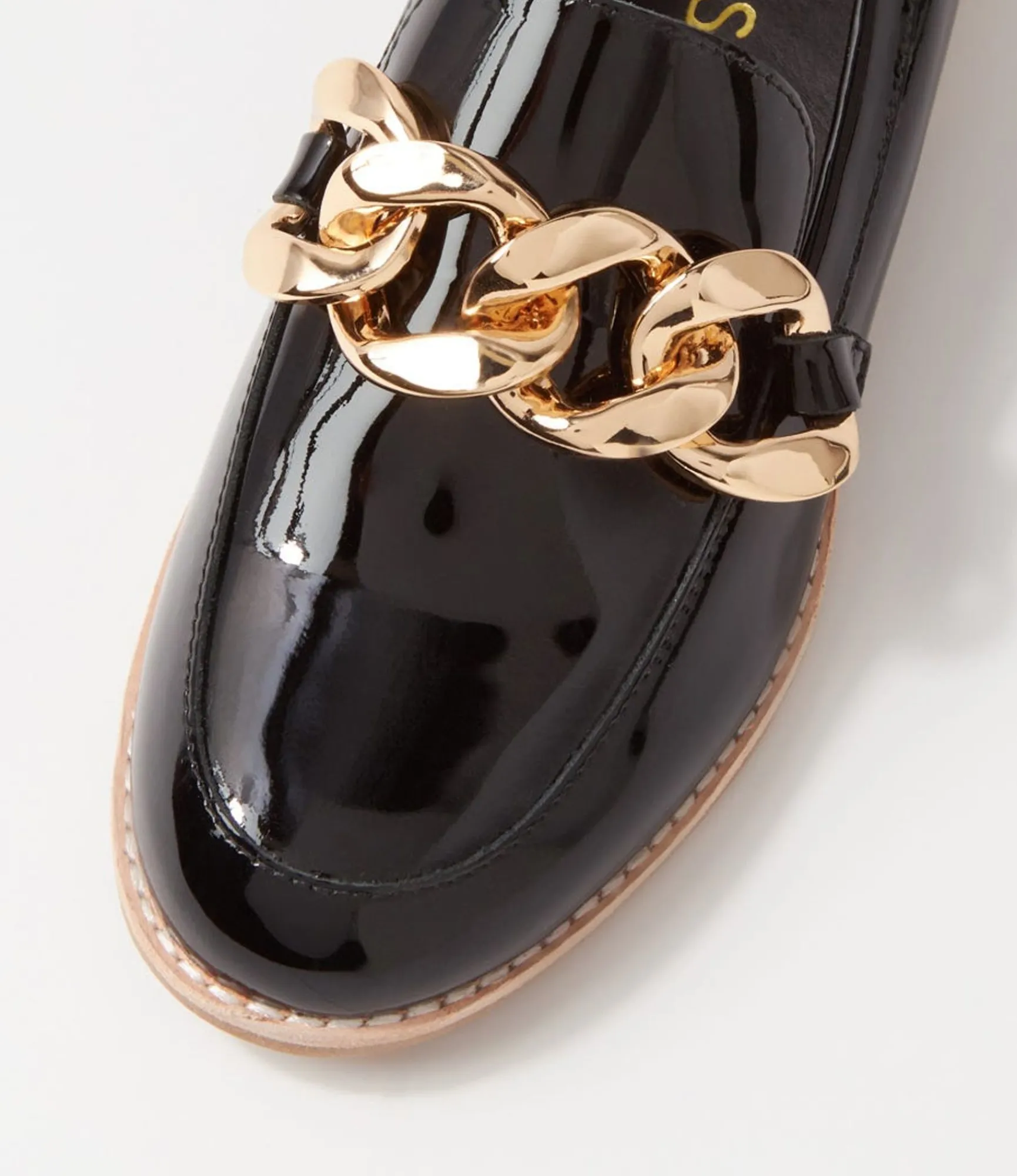 Discount Midas Shoes Ampari Black Patent Leather Loafers