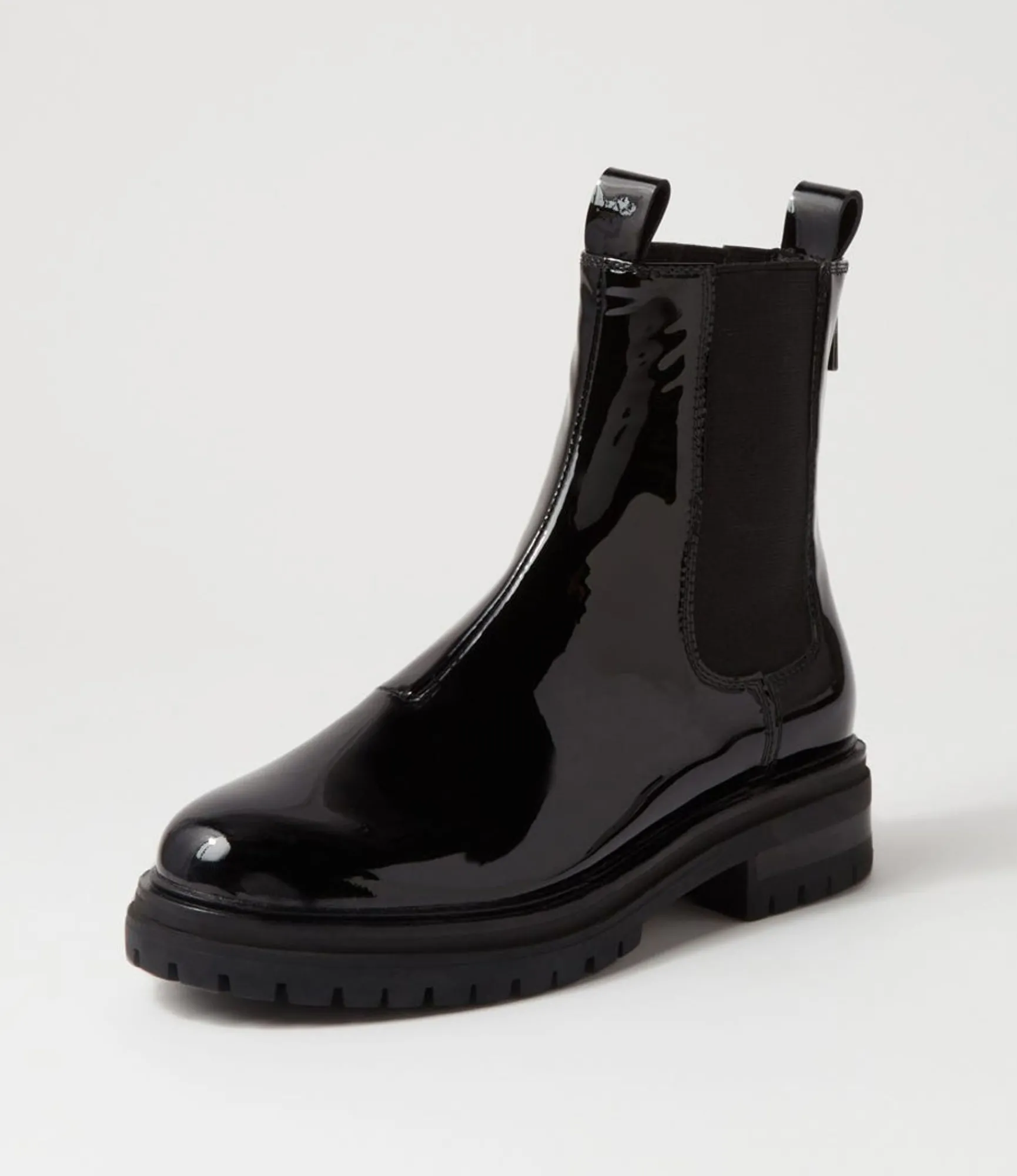 Shop Midas Shoes Apparent Black Patent Leather Chelsea Boots
