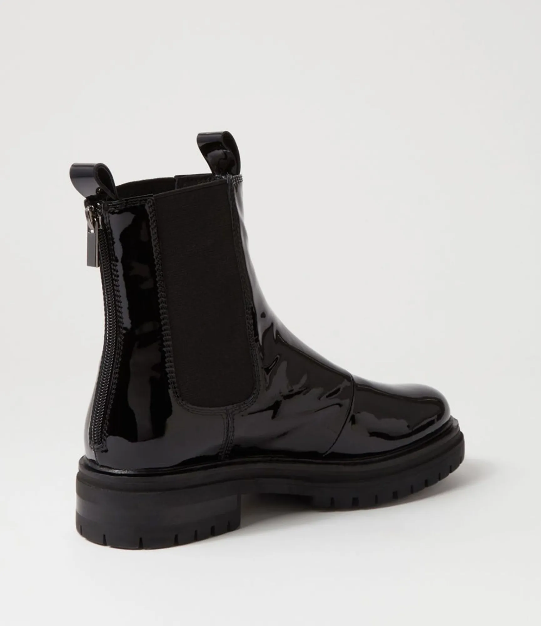 Shop Midas Shoes Apparent Black Patent Leather Chelsea Boots