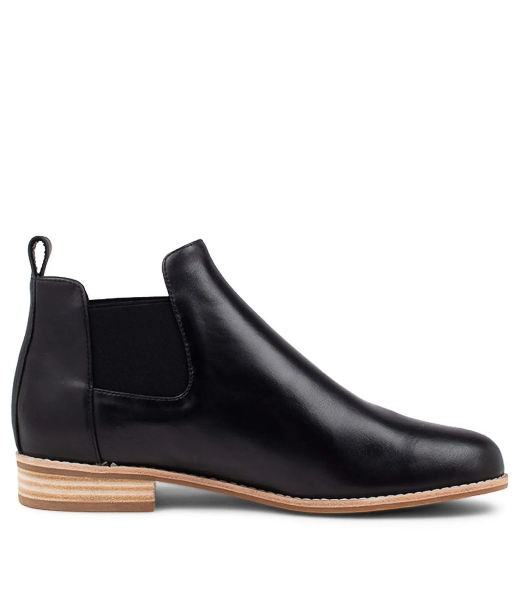 Cheap Midas Shoes Arbour Black Leather Chelsea Boots