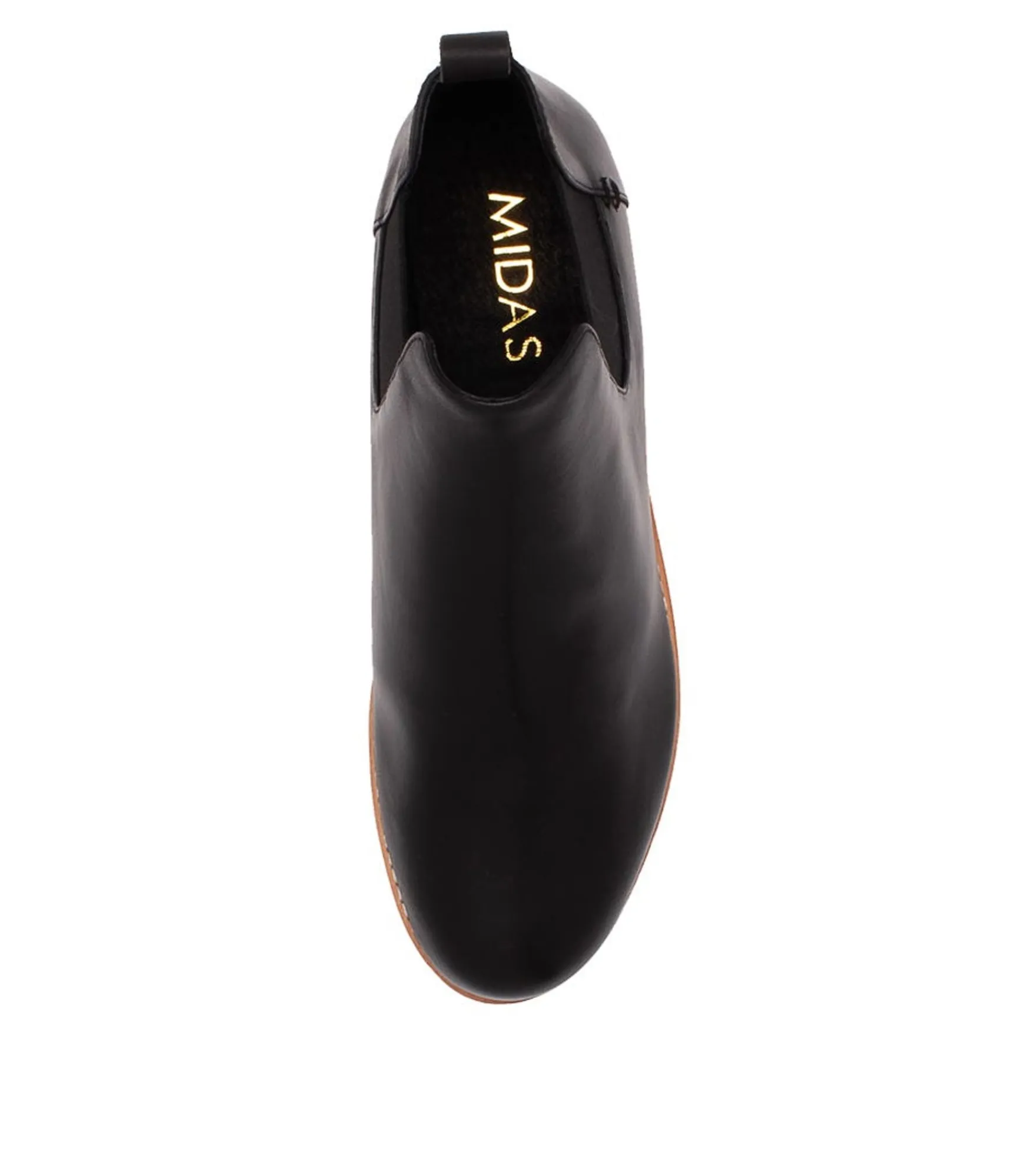 Cheap Midas Shoes Arbour Black Leather Chelsea Boots