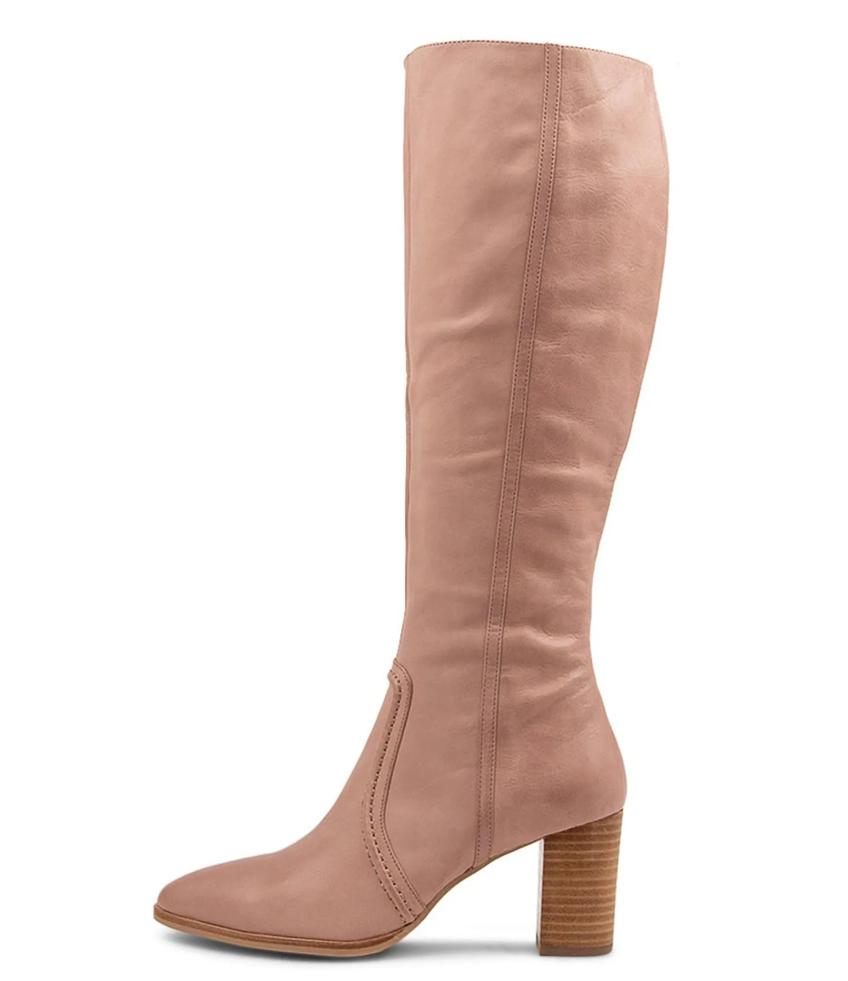 Store Midas Shoes Armin Cafe Leather Knee High Boots