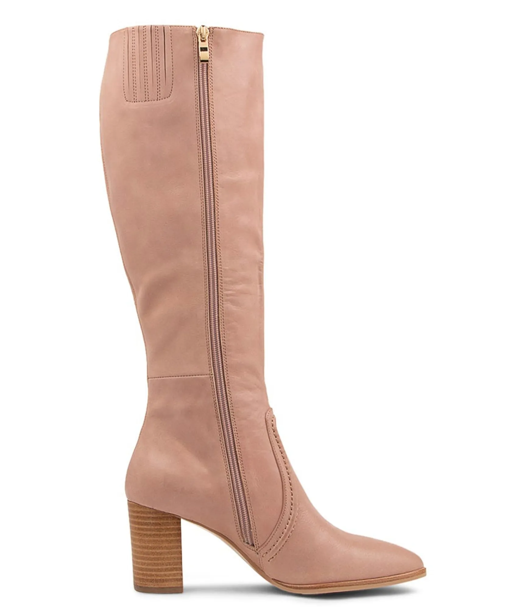 Store Midas Shoes Armin Cafe Leather Knee High Boots