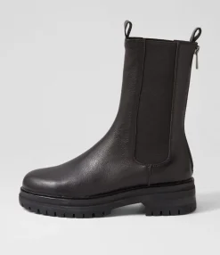 Clearance Midas Shoes Armours Black Leather Chelsea Boots