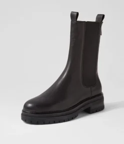 Clearance Midas Shoes Armours Black Leather Chelsea Boots