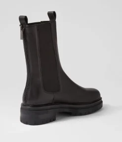 Clearance Midas Shoes Armours Black Leather Chelsea Boots