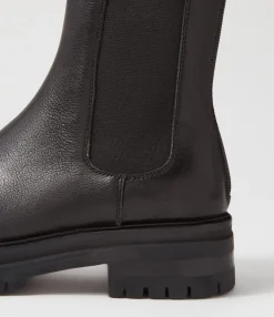 Clearance Midas Shoes Armours Black Leather Chelsea Boots
