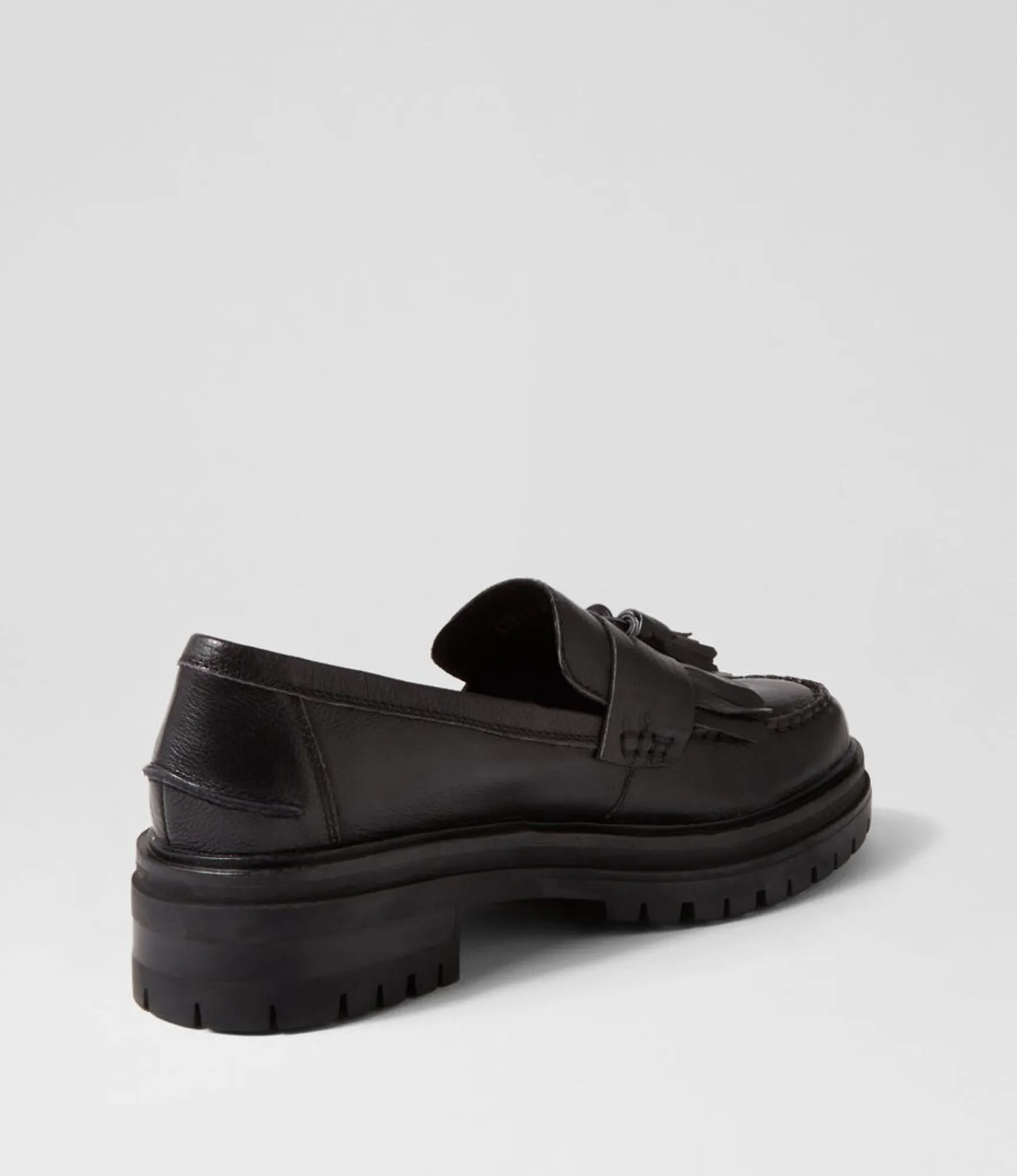 Fashion Midas Shoes Arren Black Leather Loafers
