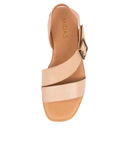 Sale Midas Shoes Artsy Dk Nude Leather