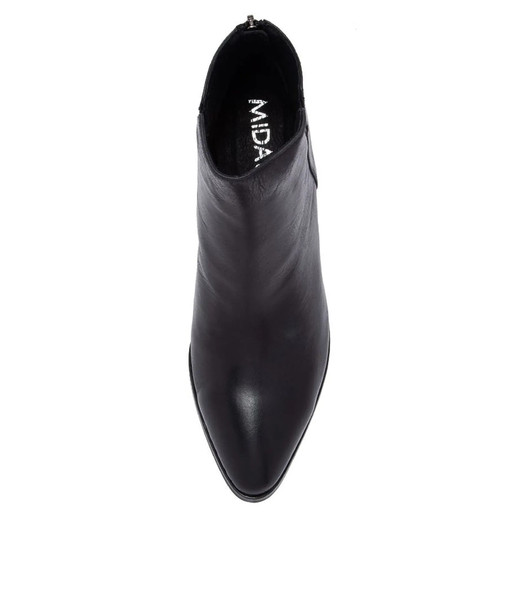 Clearance Midas Shoes Astro Black Leather Ankle Boots Bh