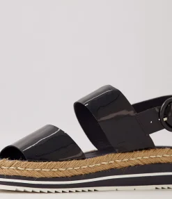 Flash Sale Midas Shoes Athens Navy Patent Leather Sandals
