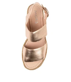 Clearance Midas Shoes Athens Rose Gold Leather