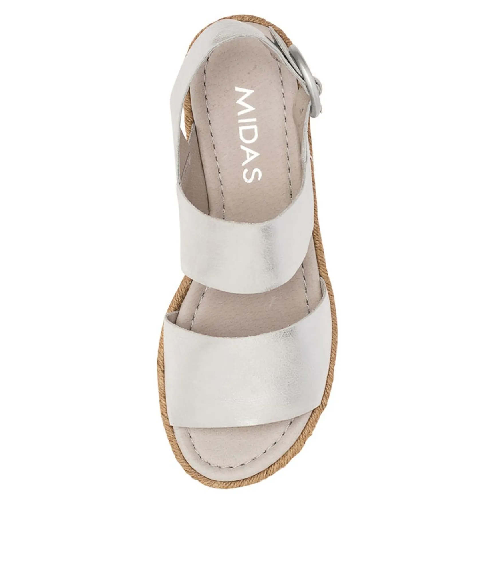 Hot Midas Shoes Athens Silver Leather