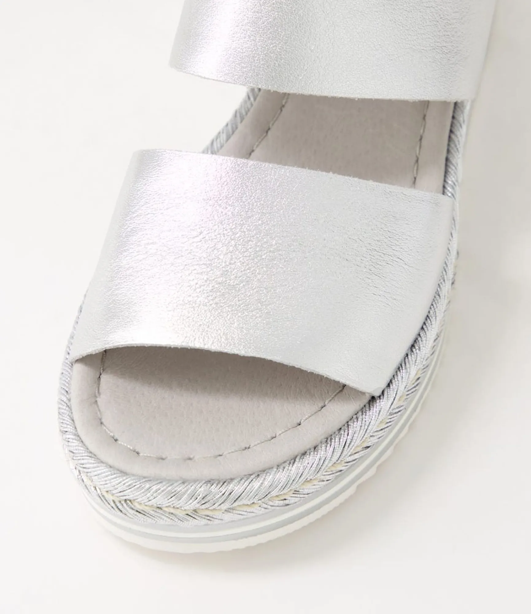 Cheap Midas Shoes Athens Silver Rope Leather Sandals