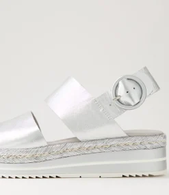Cheap Midas Shoes Athens Silver Rope Leather Sandals