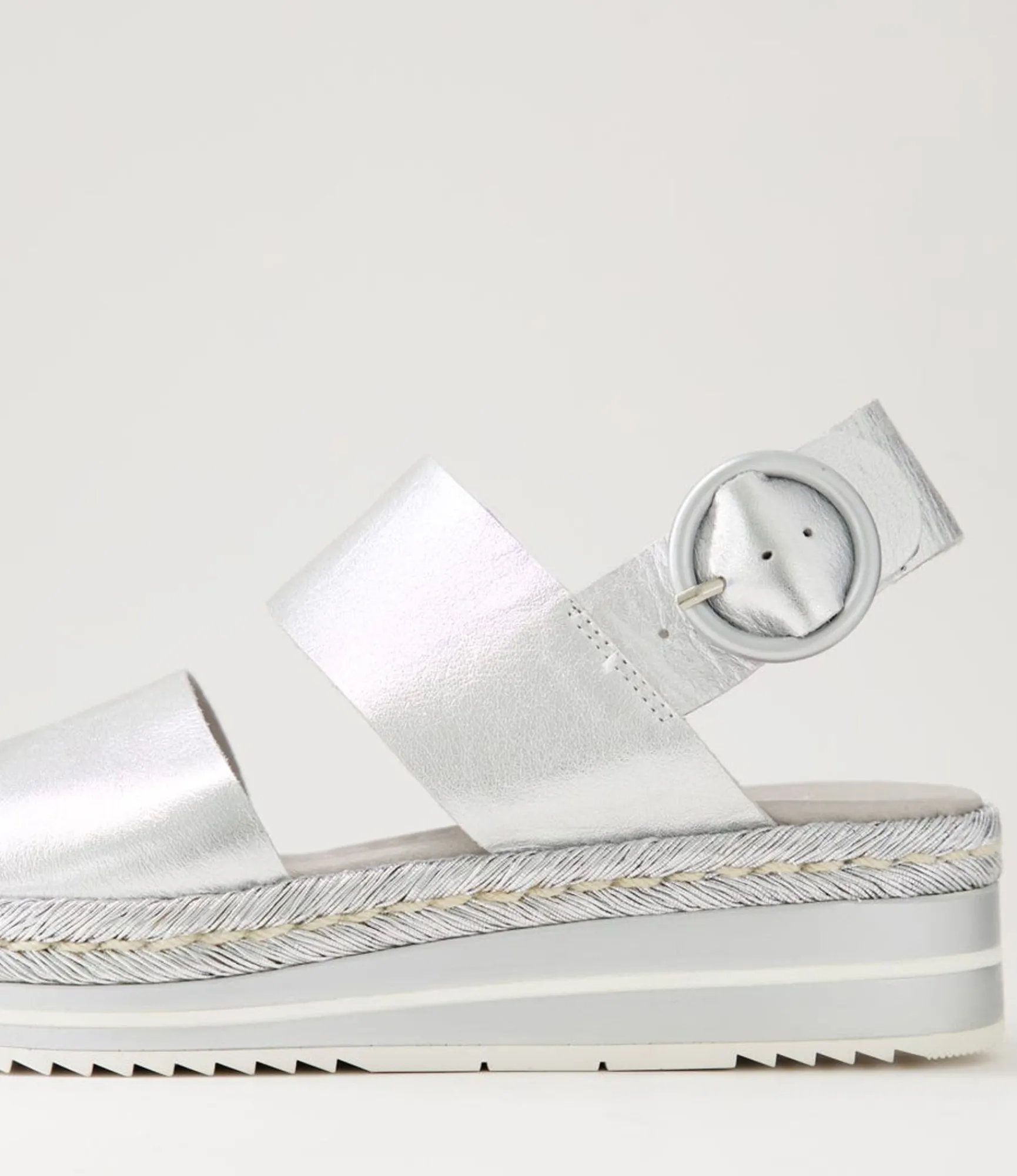 Cheap Midas Shoes Athens Silver Rope Leather Sandals