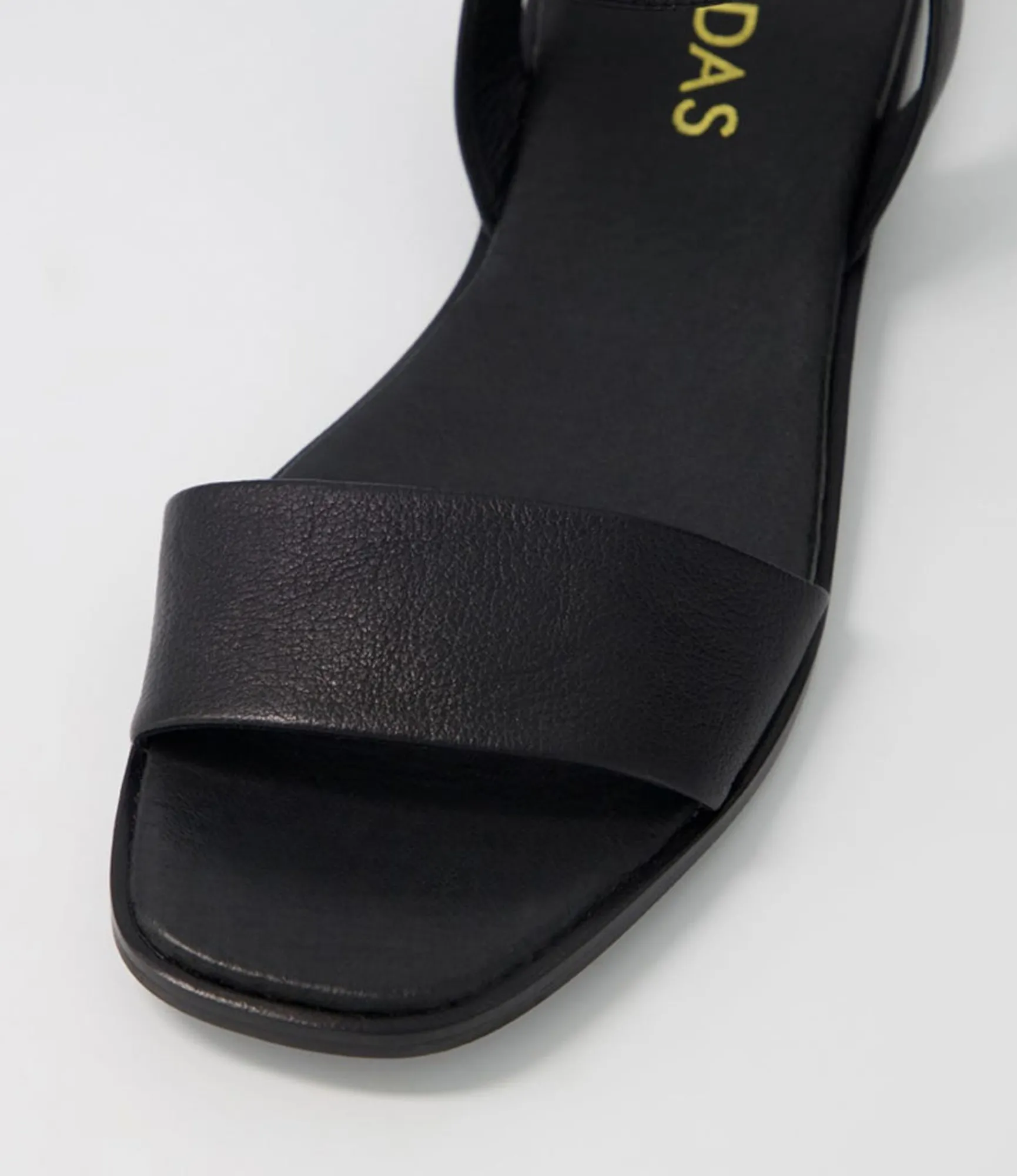 Store Midas Shoes Atila Black Leather Sandals