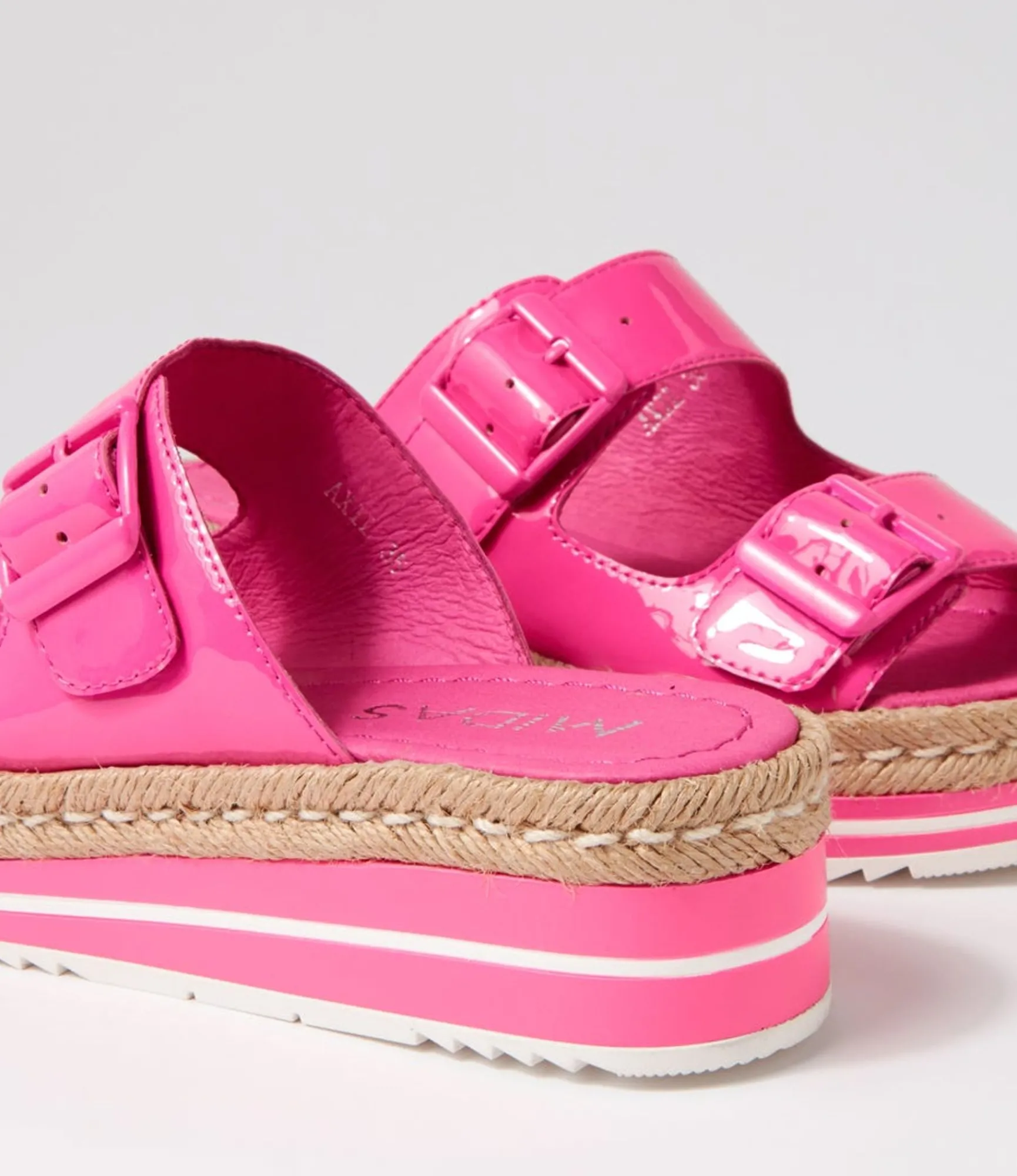 Flash Sale Midas Shoes Axil Hot Pink Patent Leather Slides