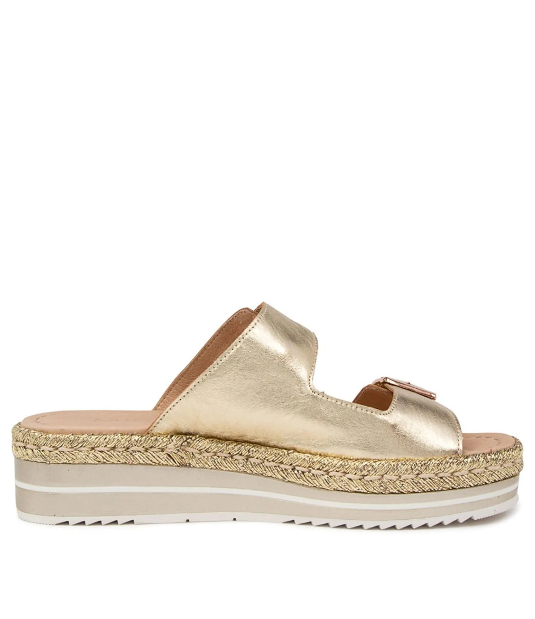 Cheap Midas Shoes Axil Pale Gold Leather