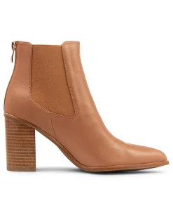 Discount Midas Shoes Babes Dark Tan Leather Chelsea Boots