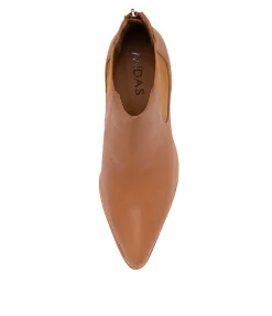 Discount Midas Shoes Babes Dark Tan Leather Chelsea Boots