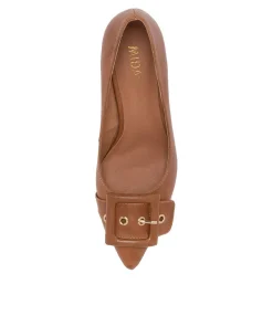 Best Sale Midas Shoes Baby Tan Leather Pump Heels