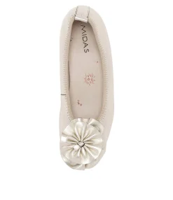 Flash Sale Midas Shoes Baha Argento Leather Ballets