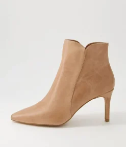 Discount Midas Shoes Bambina Cappuccino Leather Ankle Boots