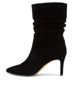 Store Midas Shoes Barney Black Suede Ankle Boots
