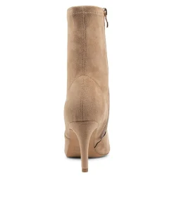 Store Midas Shoes Beauty Camel Microsuede Ankle Boots