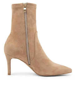 Store Midas Shoes Beauty Camel Microsuede Ankle Boots